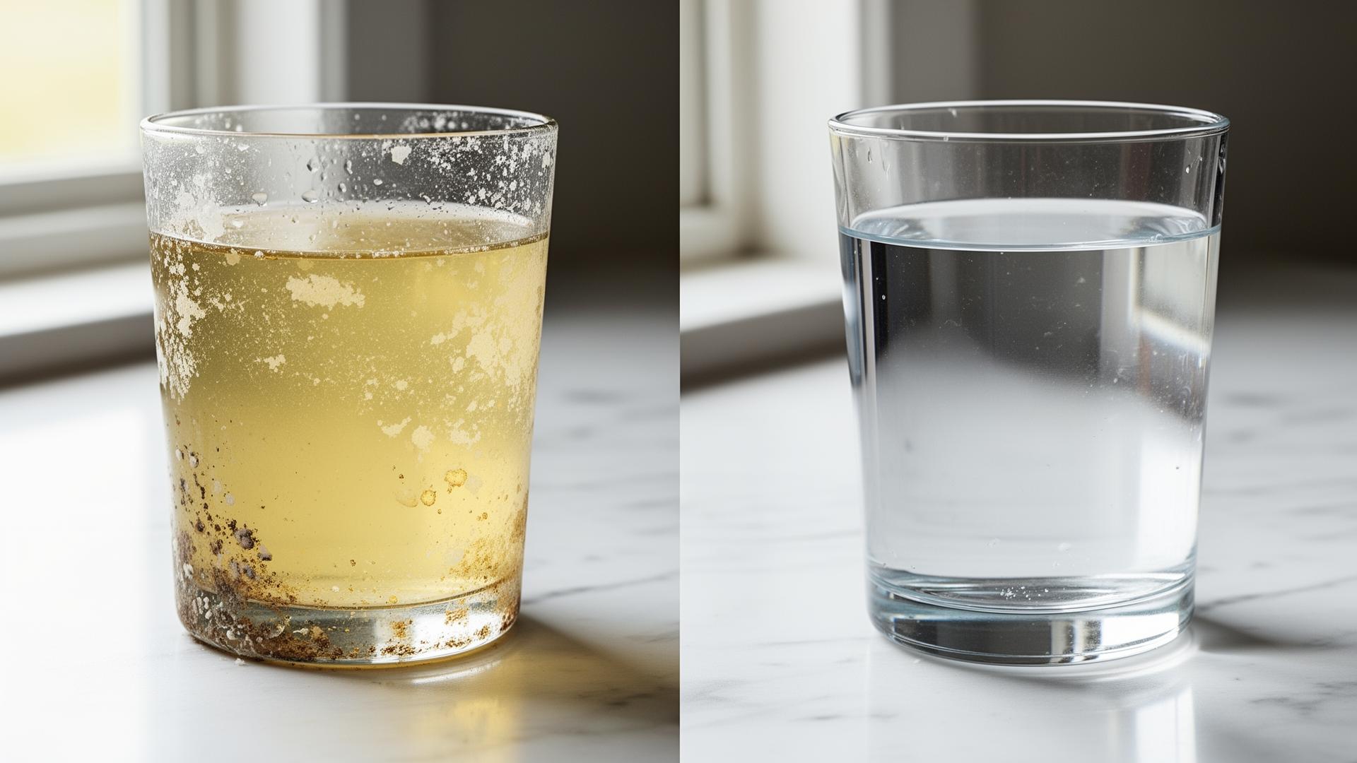 Before and after water quality